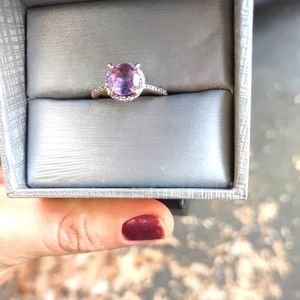 Rose gold engagement ring